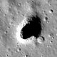 The Marius Hills Skylight, as observed by the Japanese SELENE/Kaguya research team. (Image: NASA/Goddard/Arizona State University)